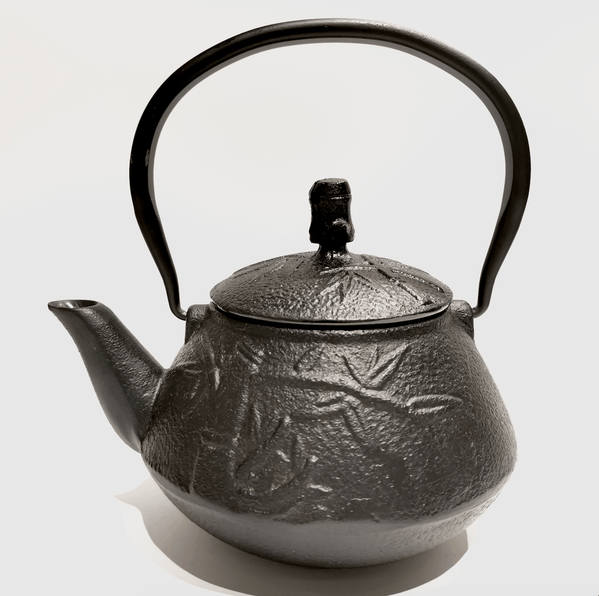 Cast Iron Teapot-Bamboo - J Mart