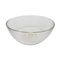 Glass bowl with gold trim 15cm