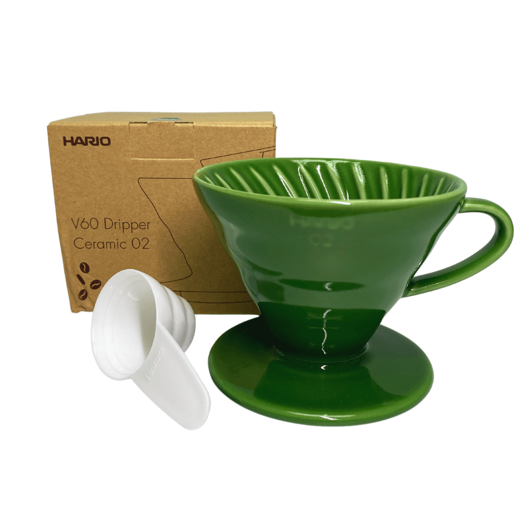 Hario V60 colour coffee dripper (dark green) for 1-4 cups - J Mart