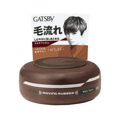 Mandom Gatsby hair wax moving rubber multiforum (brown) 80g