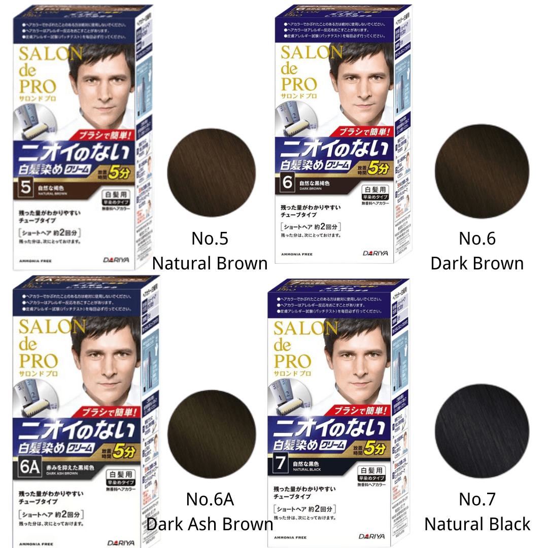 Dariya Salon de Pro gray hair cream for men colour 6 - J Mart