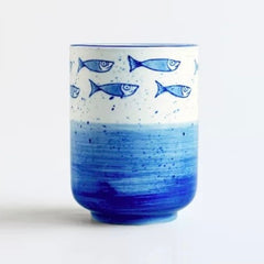 Japanese hand-painted illustration tea cup