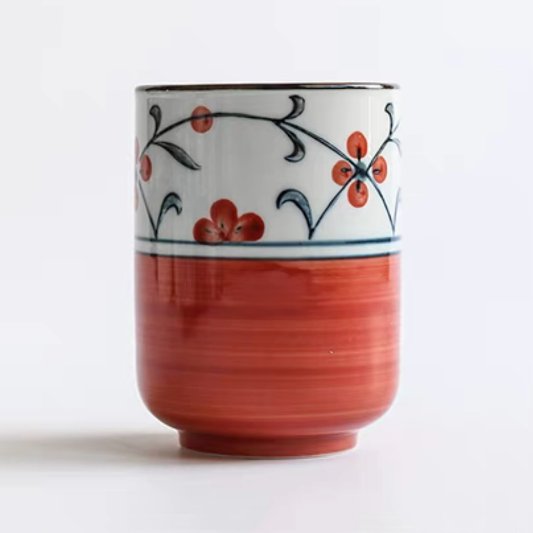 Japanese hand-painted illustration tea cup